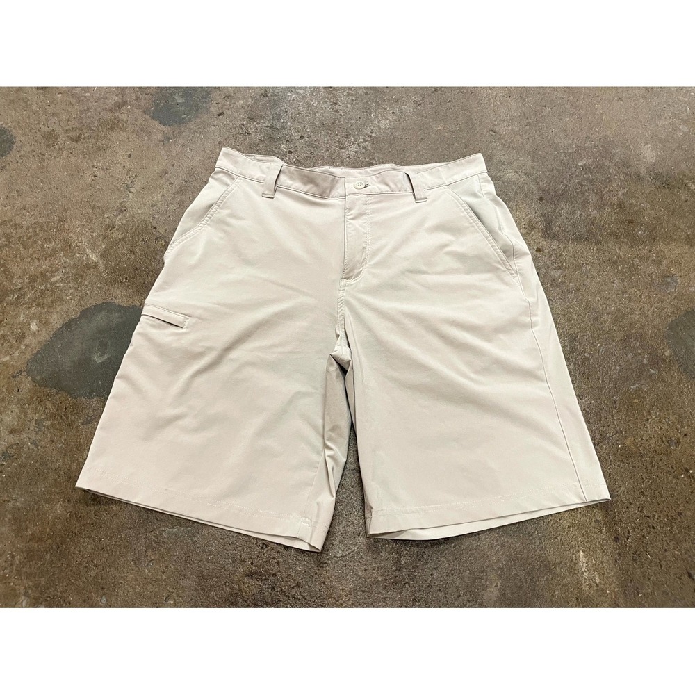 Columbia Sportswear PFG Performance Fishing Gear Chino Shorts Men 34 Tan Outdoor